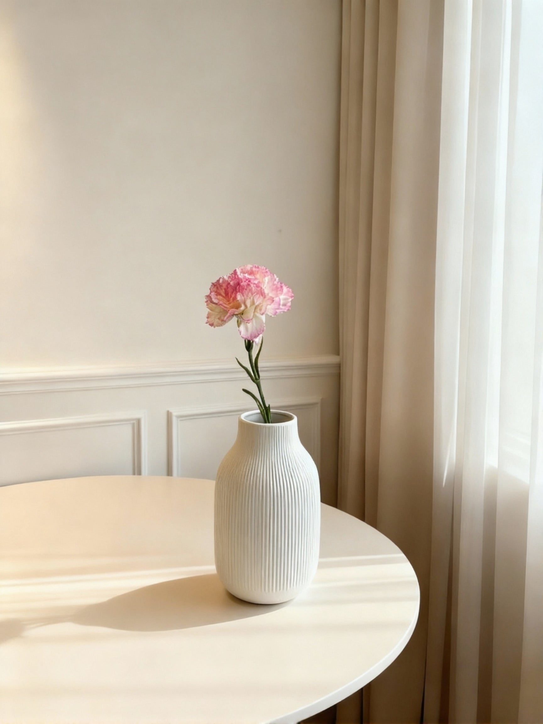 Carnation (Dianthus caryophyllus) - Pink & White