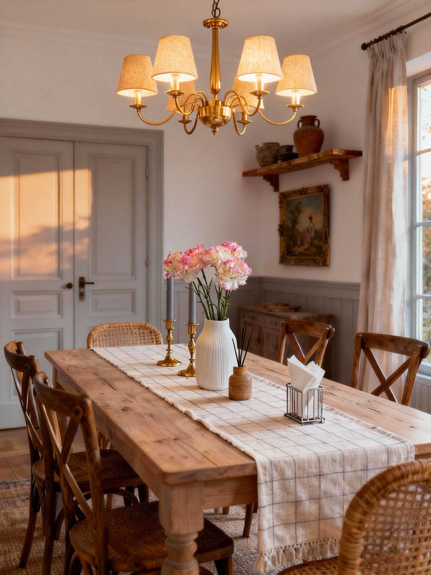Carnation (Dianthus caryophyllus) - Pink & White