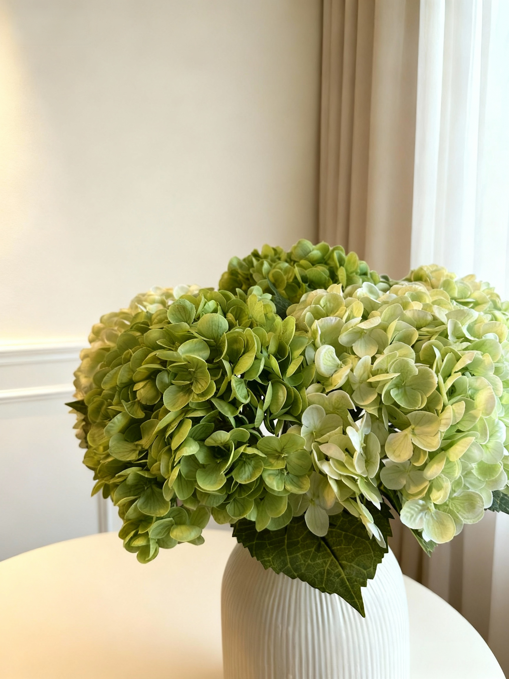 Hydrangea Bouquet - Light & Matcha Green