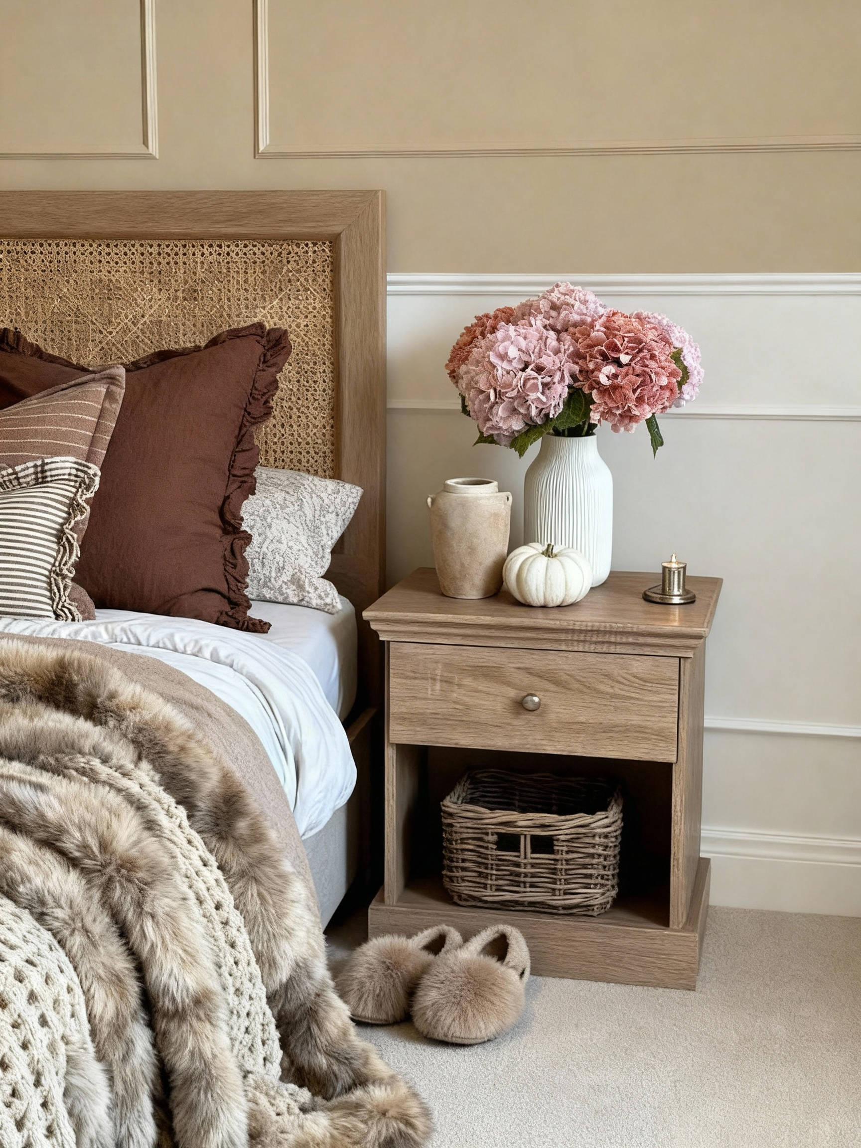 Hydrangea Bouquet - Pastel & Salmon Pink