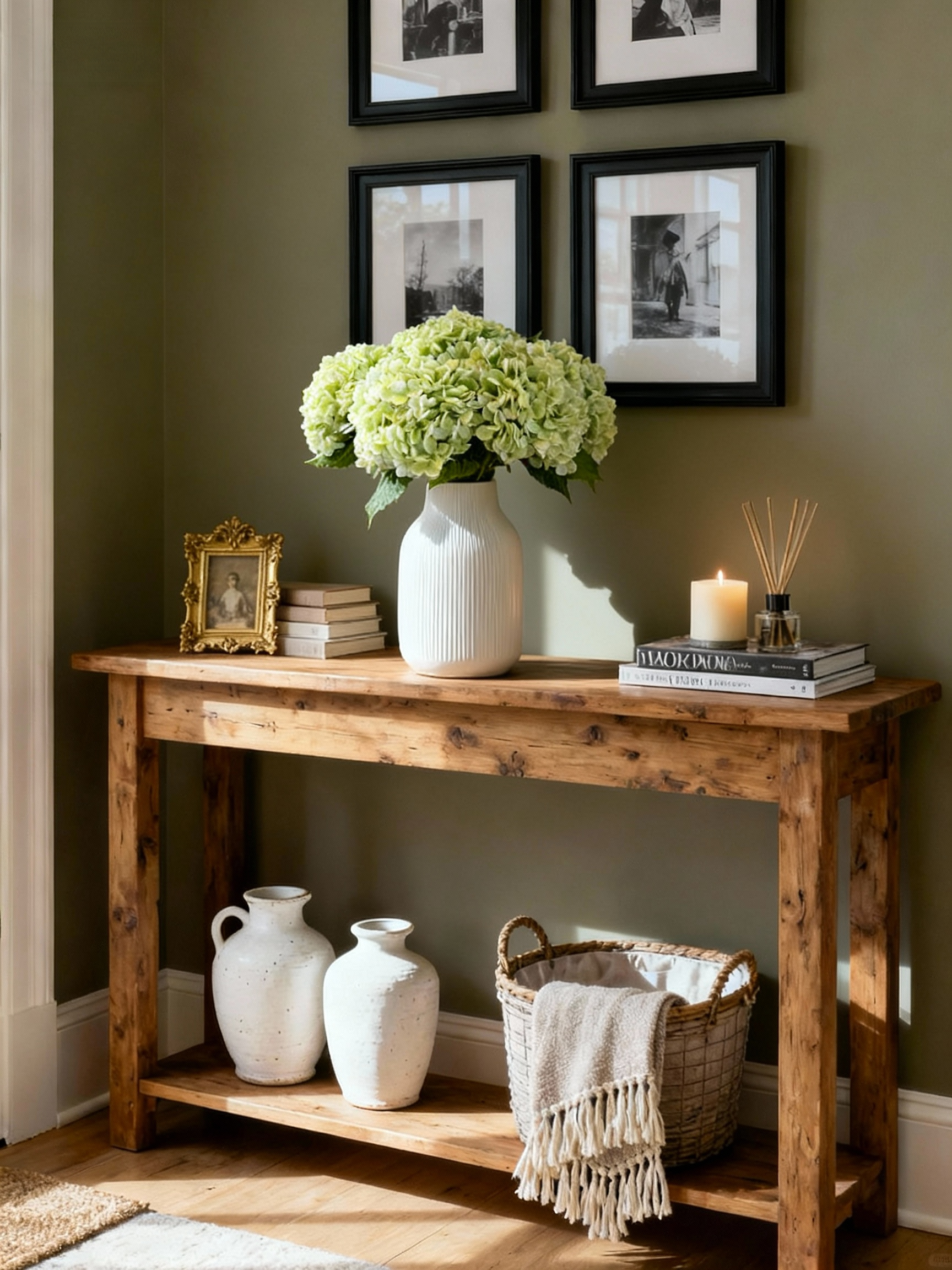 Hydrangea Bouquet - Light Green