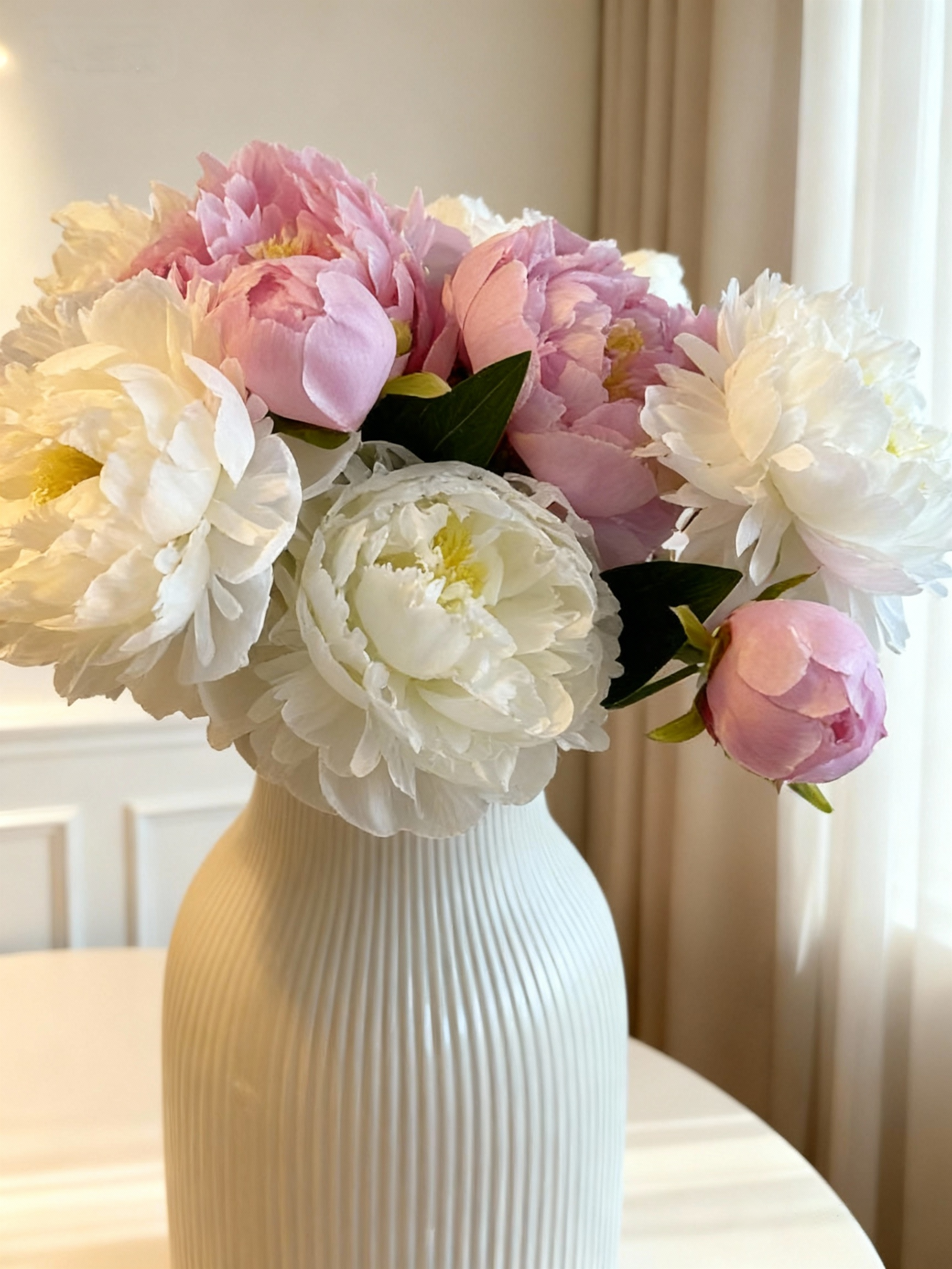 Peony Bouquet - White & Pink