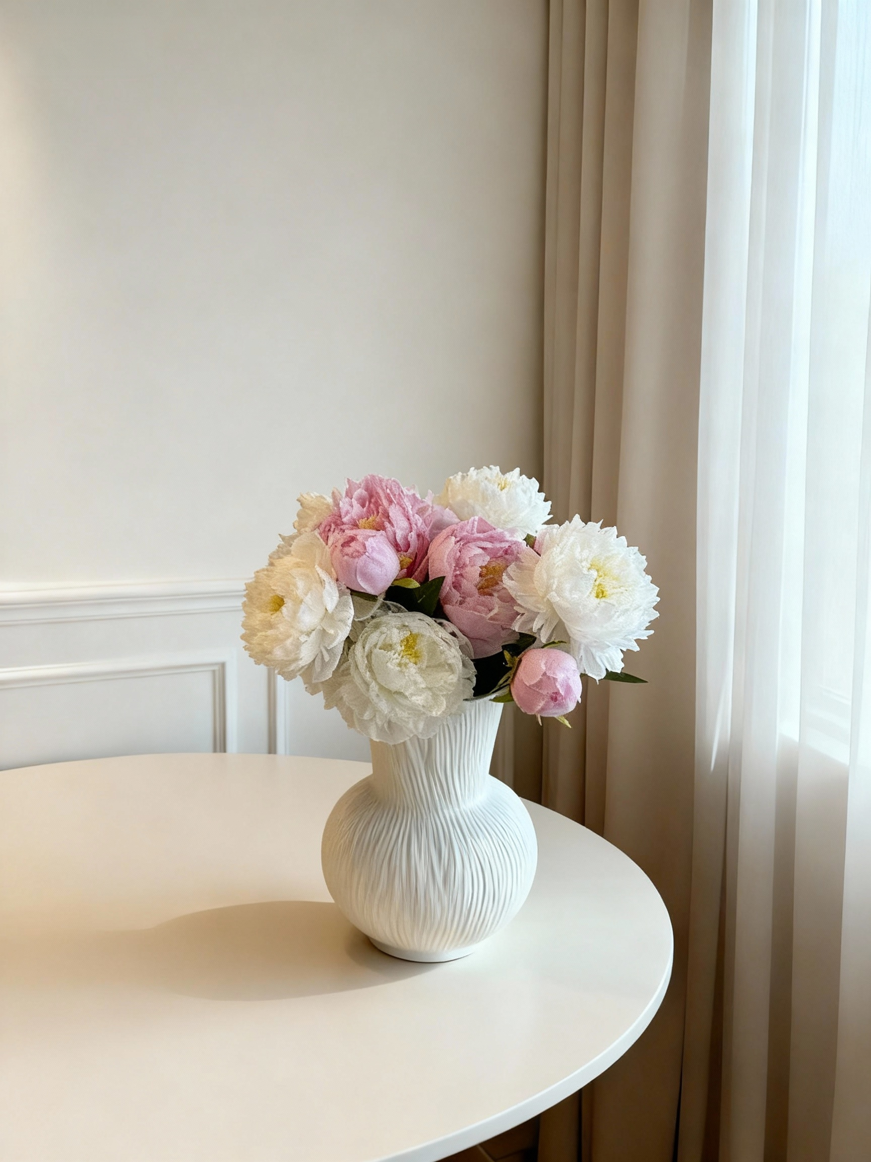 Peony Bouquet - White & Pink