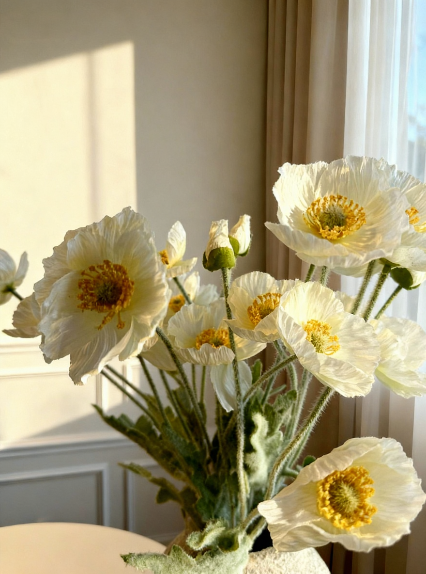 Poppy Bouquet - White